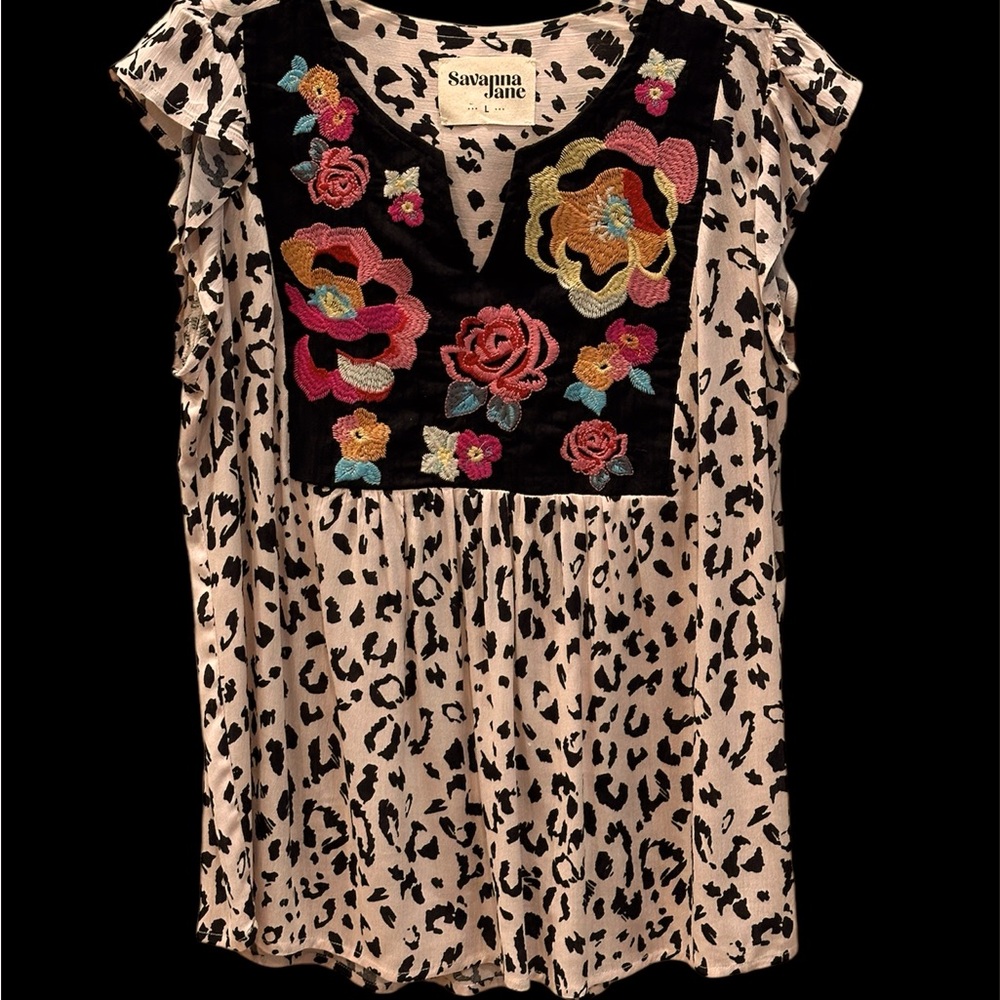Savanna Jane Shirt * Embroidered - L Large